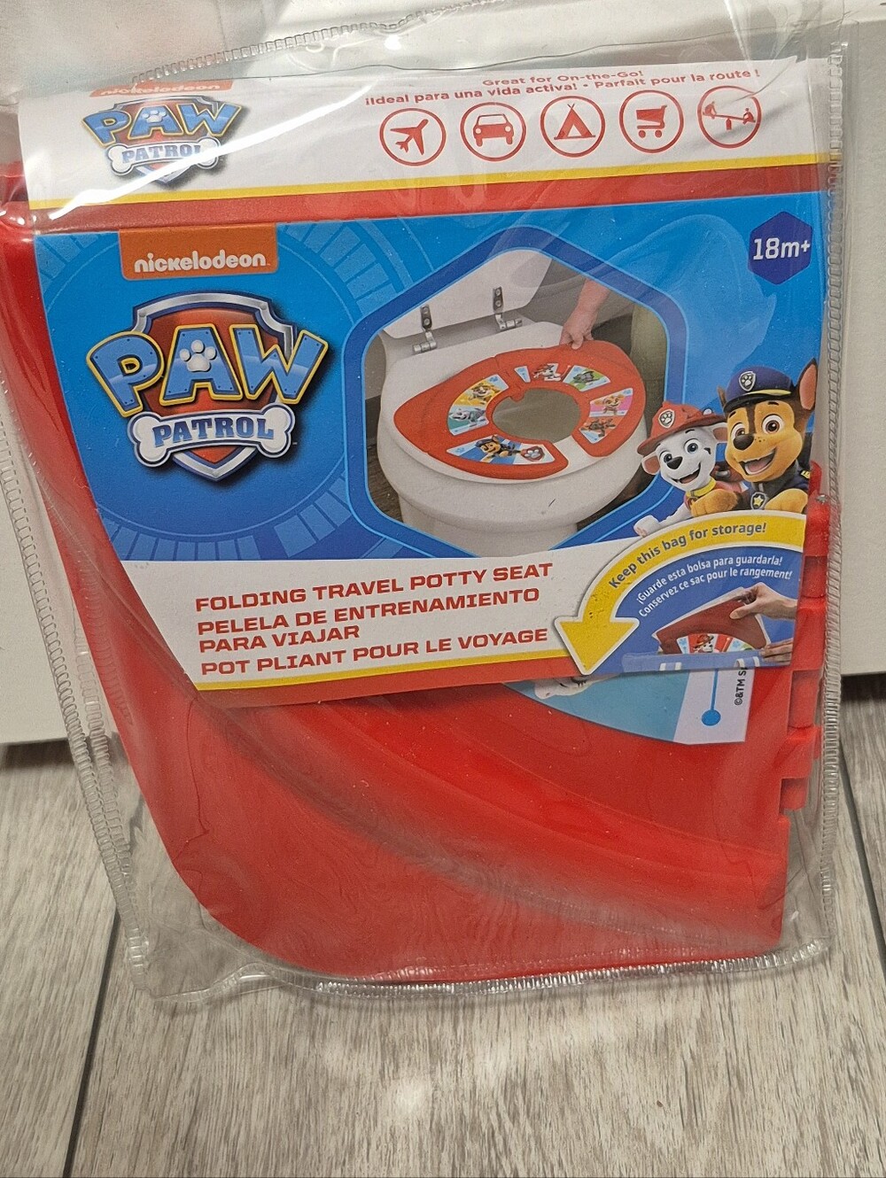 Nickelodeon PAW Patrol Red Folding Travel Potty Seat Great For On The Go. 18m+